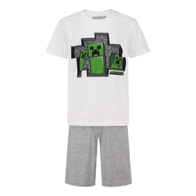 Пижама Minecraft - 3 Creepers, White
