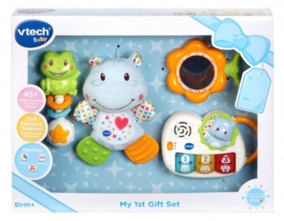 Подаръчен комплет играчки за бебе Vtech - Син