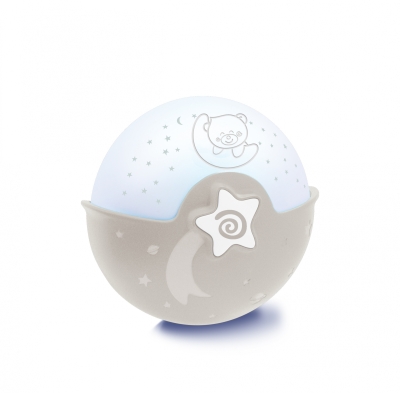 Прожектор с успокояваща светлина 3 в 1 - Infantino, Екрю