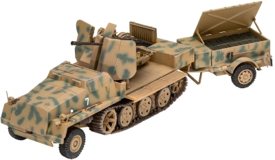Сглобяем модел Revell- Военен трактор sWS Flak 43 и ремарке за амуниции Sd.Ah.58