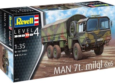 Сглобяем модел Revell - Военен камион MAN 7t Milgl