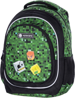 Ученическа раница Astra - Pixel One, Зелена