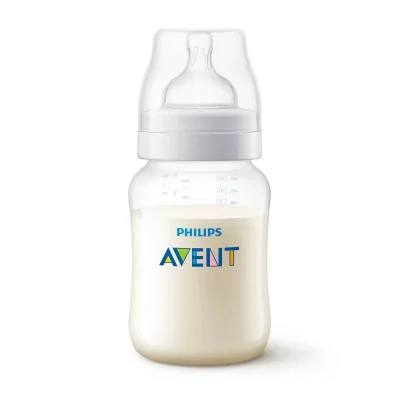 Шише за хранене Philips Avent Anti-Colic, 260 ml - с биберон поток 2, 1м+