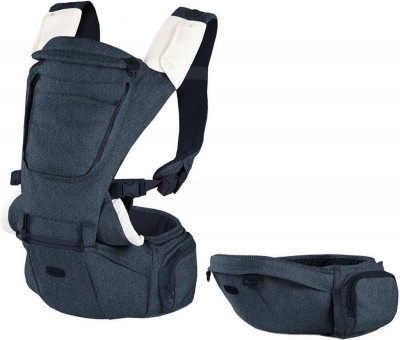 Ергономично кенгуру 3 в 1 Chicco - Hit Seat, Denim