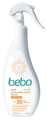 Слънцезащитна емулсия фамилия Бебо - SPF 30, 300 ml
