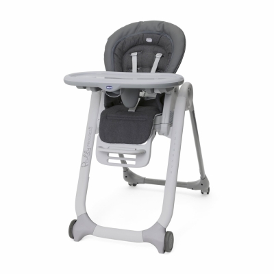 Столче за хранене 5 в 1 Chicco - Polly Progress, Grey Melange