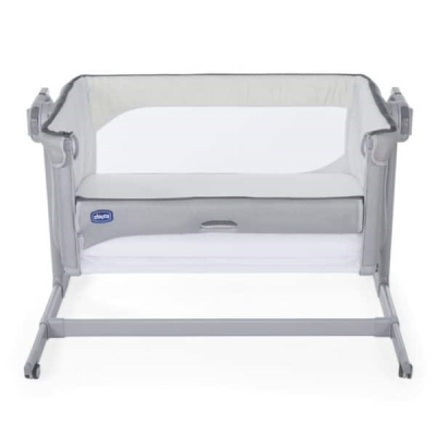Бебешка кошара с падаща страна Chicco - Next 2 Me Magic Evo, Grey Mist