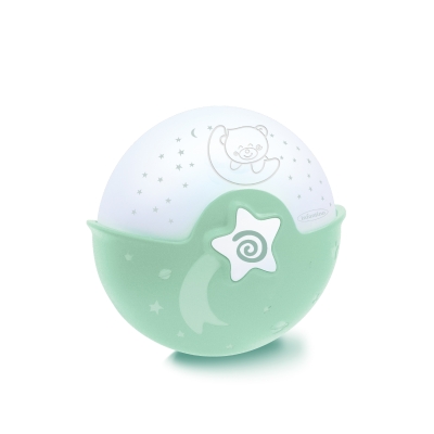 Прожектор с успокояваща светлина 3 в 1 Infantino - Светлозелен