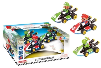 Комплект пулбек колички Carrera - Super Mario, 3 броя