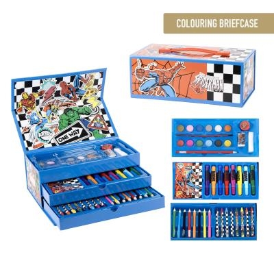 Комплект за рисуване Cerda Avengers - В куфарче на 3 нива