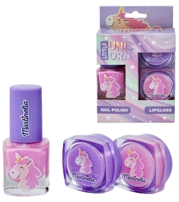 Козметичен комплект Martinelia - Little Unicorn, 3 части