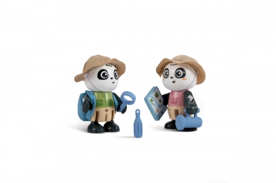 Комплект дървени фигури Hape - Пам и Сам