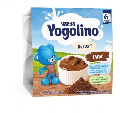 Млечен десерт Nestle YOGOLINO - Какао, 4х100 g
