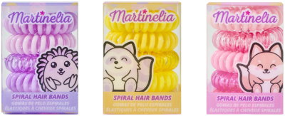 Комплект спираловидни ластици за коса Martinelia - Асортимент, 5 броя
