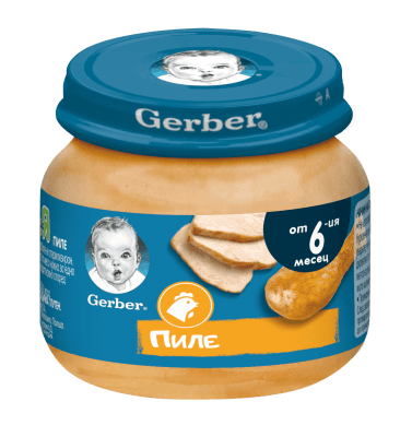 Месно пюре Nestle GERBER - Пиле, 80 g