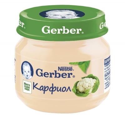 Зеленчуково пюре Nestle GERBER - Карфиол, 80 g