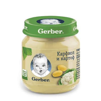 Пюре Nestle GERBER - Карфиол и картоф, 130 g