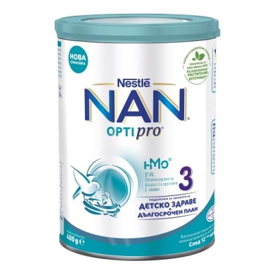 Адаптирано мляко на прах Nestle NAN - OPTIPRO 3, опаковка 400 g