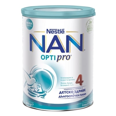 Адаптирано мляко на прах Nestle NAN- OPTIPRO 4, опаковка 800 g