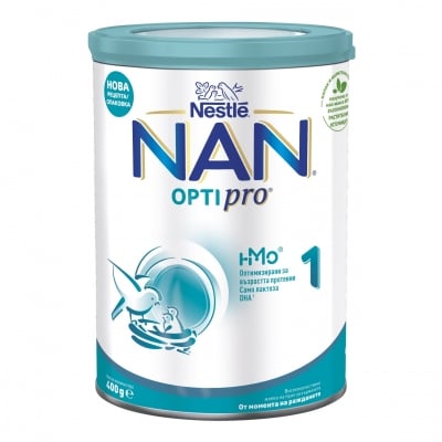 Адаптирано мляко на прах Nestle NAN - OPTIPRO 1, опаковка 400 g