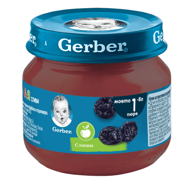 Плодово пюре Nestle GERBER - Слива, 80 g