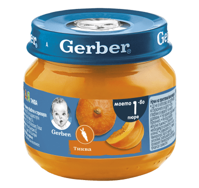 Зеленчуково пюре Nestle GERBER - Тиква, 80 g