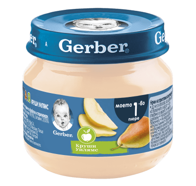 Плодово пюре Nestle GERBER - Круша, 80 g