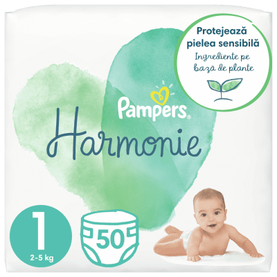 Бебешки пелени Pampers - Harmonie 1, 50 броя