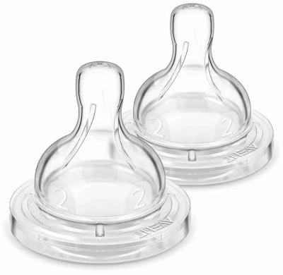 Биберони Philips Avent - Anti-colic със сила на потока 2, 1m+, 2 броя