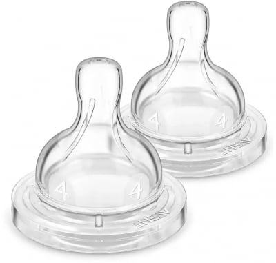 Биберони Philips Avent - Anti-colic със сила на потока 4, 6m+, 2 броя