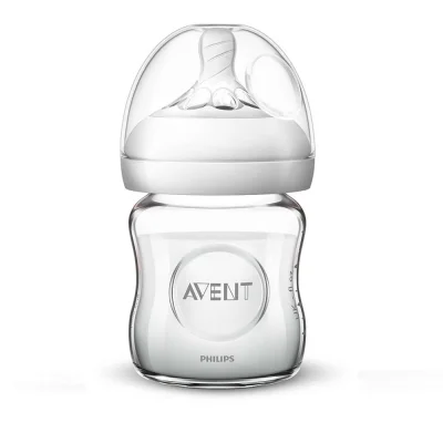 Шише за хранене Philips Avent Natural, 120 ml - стъклено