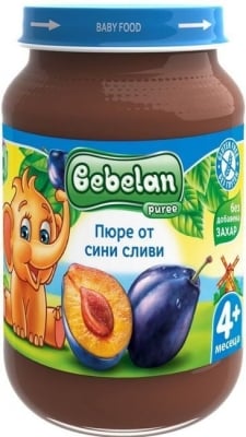 Плодово пюре Bebelan Puree - Сини сливи, 190 g