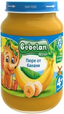 Плодово пюре Bebelan Puree - Банан, 190 g