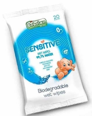 Мокри кърпи Bebelan - Sensitive, 20 броя