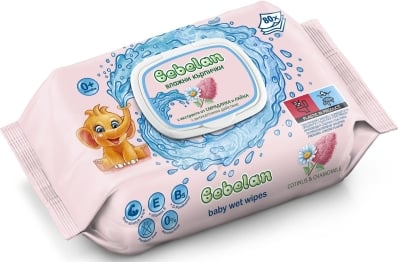 Мокри кърпи Bebelan - Смрадлика и Лайка, 80 броя