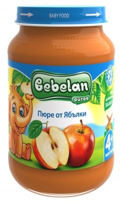  Плодово пюре Bebelan Puree - Ябълки, 190 g