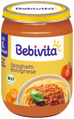 Био пюре Bebivita - Спагети Болонезе, 190 g
