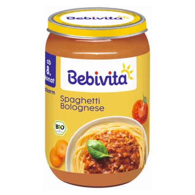 Био пюре Bebivita - Спагети Болонезе, 220 g