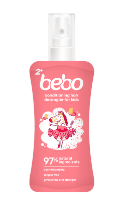 Детски спрей-балсам за лесно разресване Бебо - С аромат на малина, 150 ml