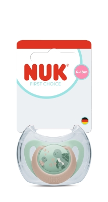 Силиконова залъгалка NUK - First Choice, Костенурка, 6-18 m