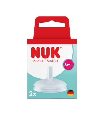Резервни сламки за чаша NUK - Perfect Match, 8+ m, 2 броя