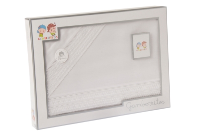 Бебешки спален комплект за легло от 3 части Gamberritos - Цветчета, 60 x 120 cm