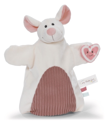 Плюшена играчка за ръка 2 в 1 Nici - Мишле