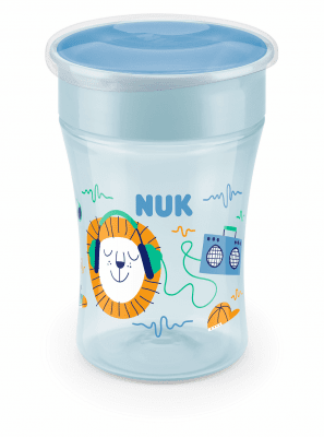 Чаша Nuk Evolution - Magic Cup, 230 ml, 8+ месеца, Синя