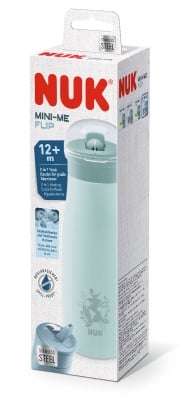 Чаша NUK - Mini-Me Flip, 500 ml, 12+ месеца, Глобус