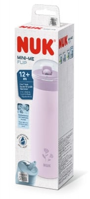 Чаша NUK - Mini-Me Flip, 500 ml, 12+ месеца, Цвете