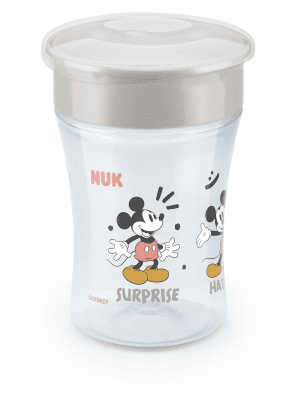 Чаша NUK - Magic Cup, 230 ml , 8+ месеца, Сива