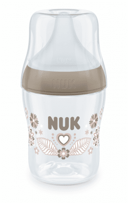 Шише със силиконов биберон NUK - Perfect Match, 150 ml, размер S, Сърце