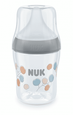 Шише със силиконов биберон NUK - Perfect Match, 150 ml, размер S, Клонче