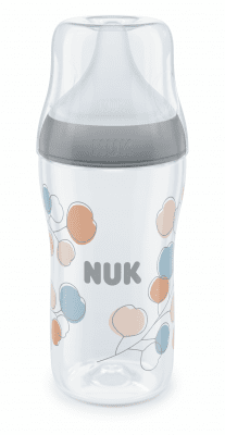 Шише със силиконов биберон NUK - Perfect Match, 260 ml, размер M, Клонче